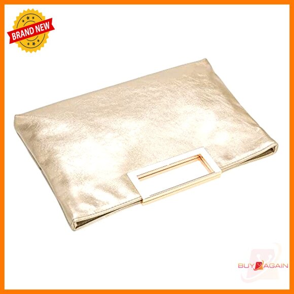 Convertible Vegan Leather Clutch with Chain Strap for Formal Events